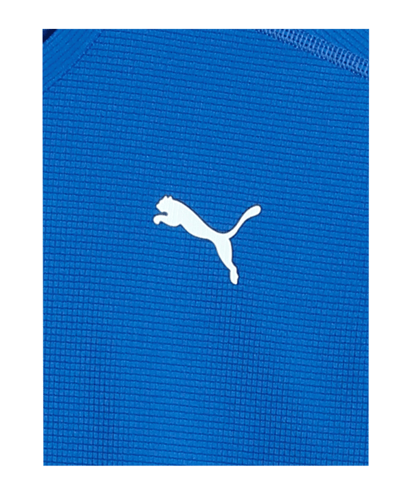 PUMA Cross the Line Tee 2.0 Kids Blau Weiss F04 - blau