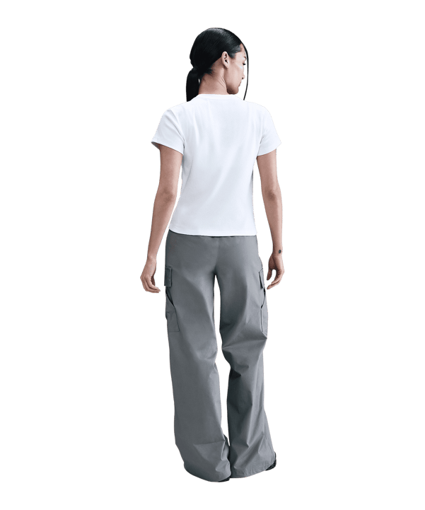 Nike NSW Rib T-Shirt Damen Weiß F100 - weiss