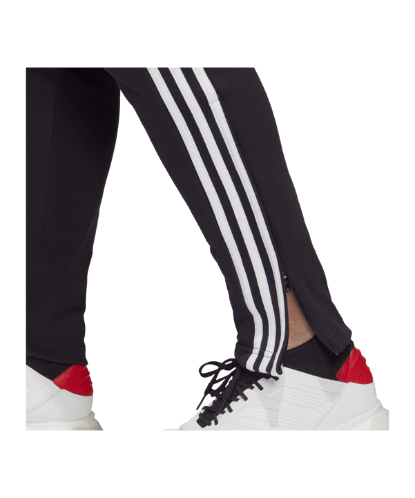 adidas Tiro 19 Jogginghose FT lang Schwarz Weiss - schwarz