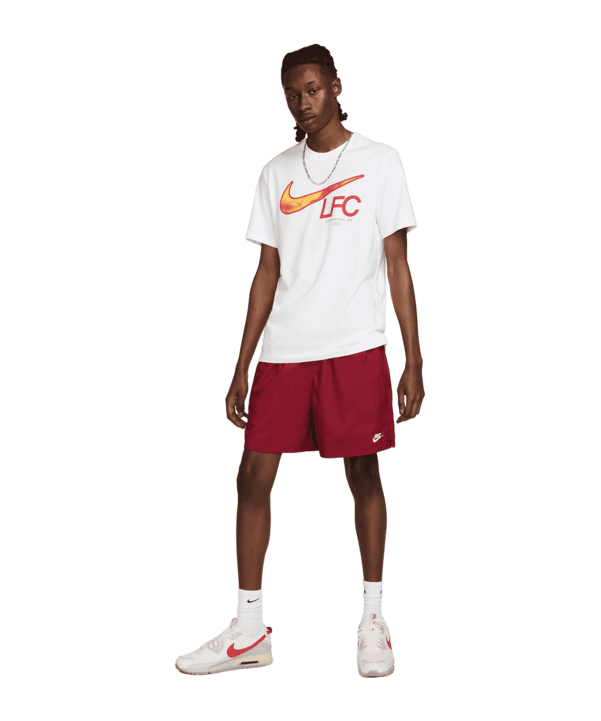 Nike FC Liverpool Swoosh T-Shirt Weiss F100 - weiss