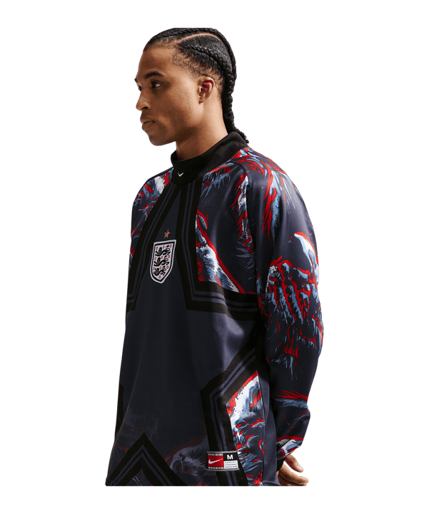 Nike England Authentic Torwarttrikot Langarm Hollywood Schwarz F010 - schwarz