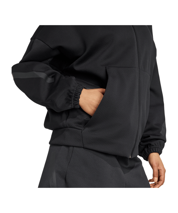 adidas Z.N.E. Trainingsjacke Damen Schwarz - schwarz