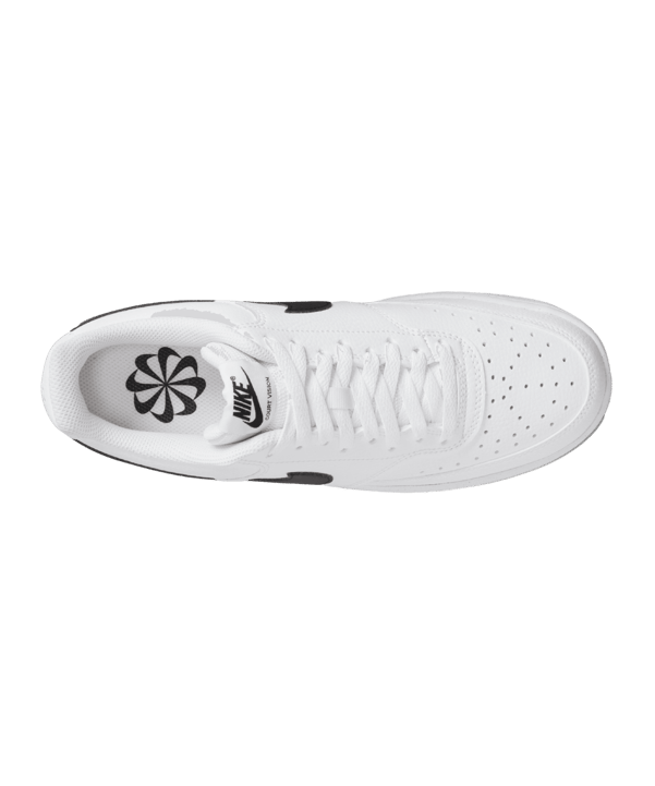 Nike Court Vision Low BE Damen Weiss Schwarz F101 - weiss