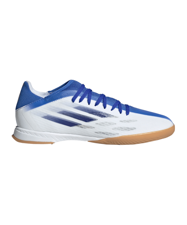 adidas X SPEEDFLOW.3 IN Halle Diamond Edge Weiss Blau - weiss