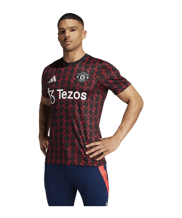 adidas Manchester United Prematch Shirt 2024/2025 Schwarz - schwarz