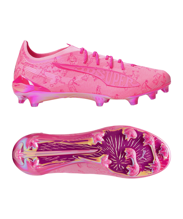 PUMA ULTRA 5 Ultimate X Kidsuper FG Rosa C01 - rosa