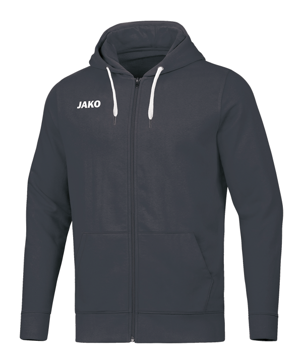 JAKO Base Jas met capuchon Grijs K021 - grijs