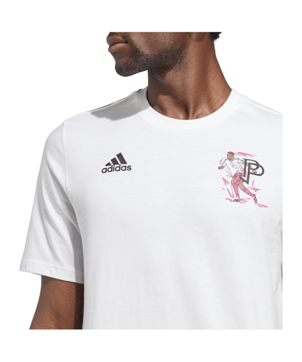 adidas Pogba Icon Graphic T-Shirt Weiss - weiss