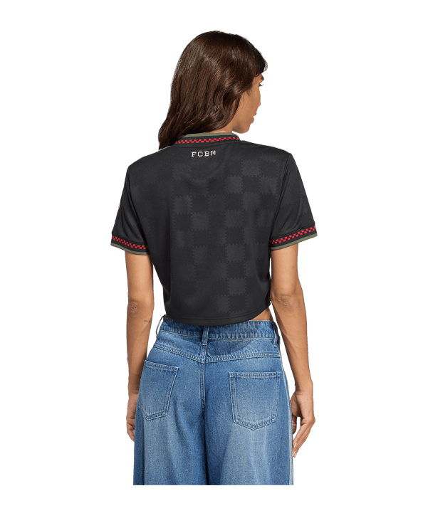 adidas FC Bayern München Cropped Trikot 3rd 2025/2026 Damen Schwarz - schwarz