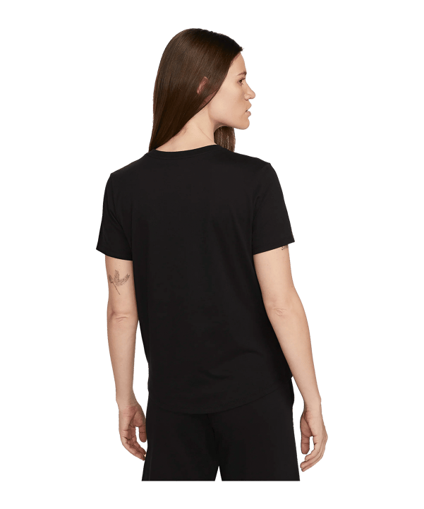 Nike Essentails Logo T-Shirt Damen Schwarz F010 - schwarz