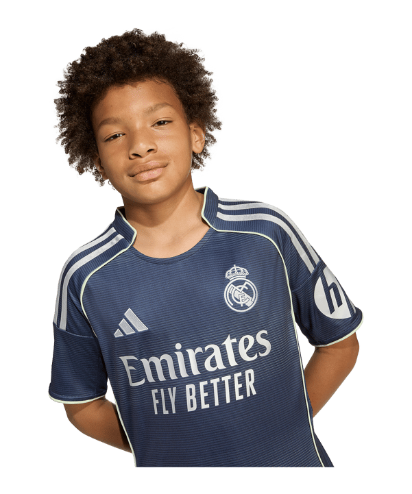 adidas Real Madrid Trikot Away 2025/2026 Kids Blau - blau