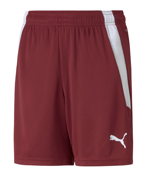 PUMA teamLIGA Short Kids Rot Weiss F09 - rot