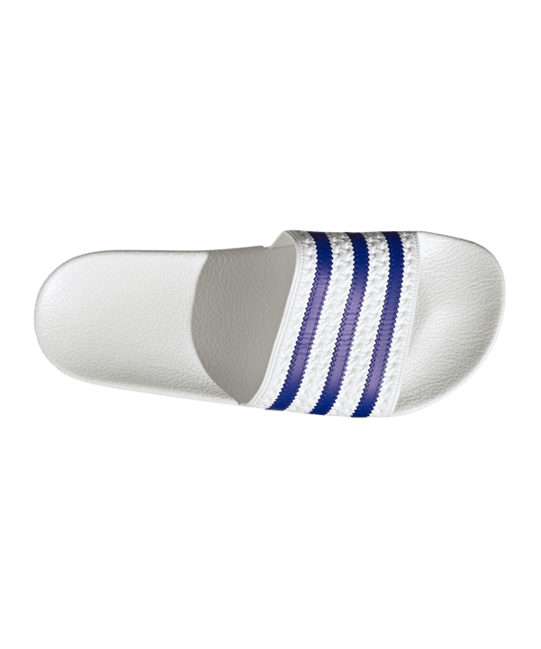 adidas Originals adilette Damen Weiss Blau - weiss