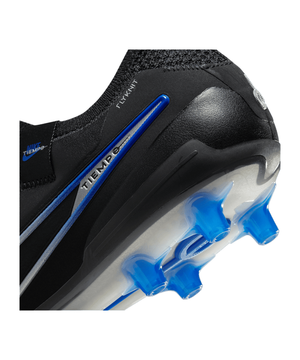 Nike Tiempo Legend X Elite AG-Pro Shadow Schwarz Silber Blau F040 - schwarz