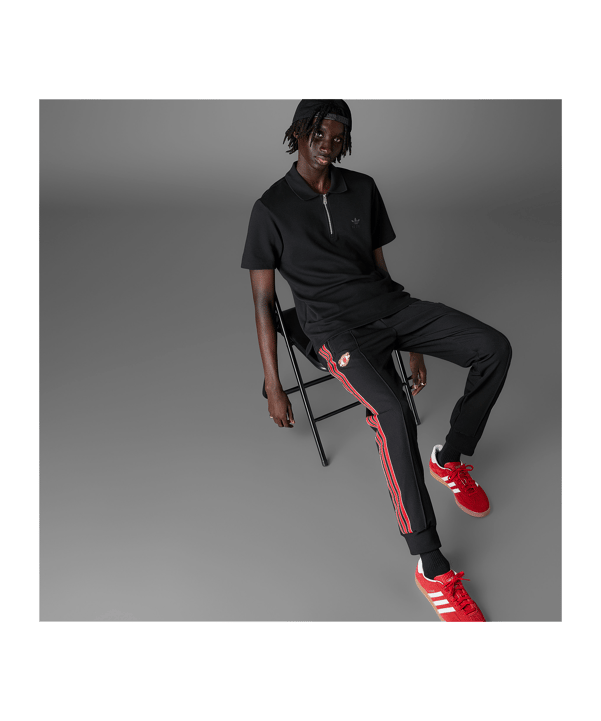 adidas Manchester United Trainingshose Schwarz - schwarz