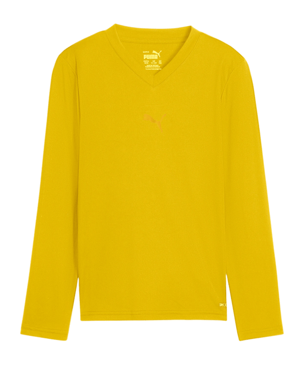 PUMA teamGOAL Baselayer Lange Mouwen Kinderen Geel K07 - geel