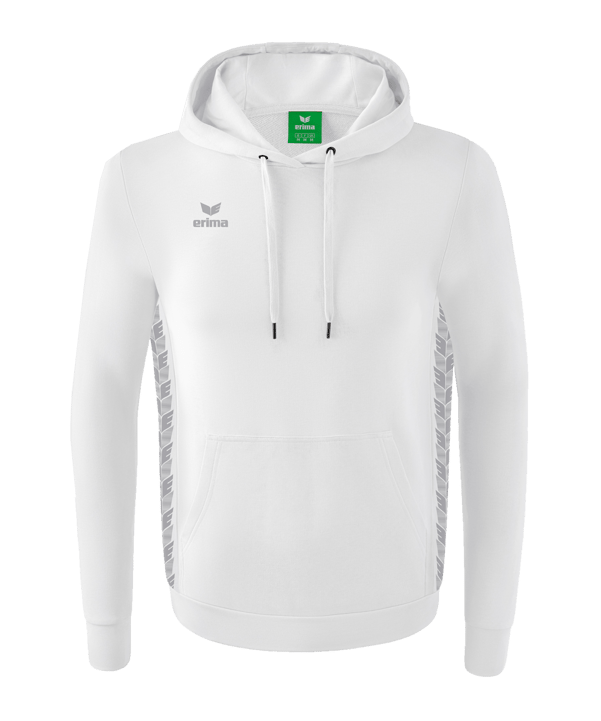 Erima Team Essential Hoody Weiss Grau - weiss