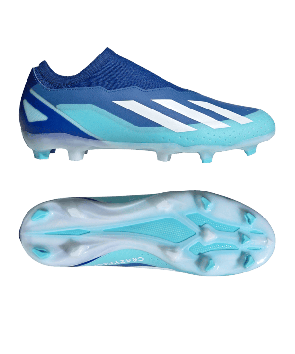 adidas X Crazyfast.3 LL FG Marinerush Blau Weiss Orange - blau
