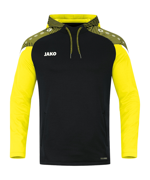 JAKO Performance Hoody Schwarz Gelb F808 - schwarz