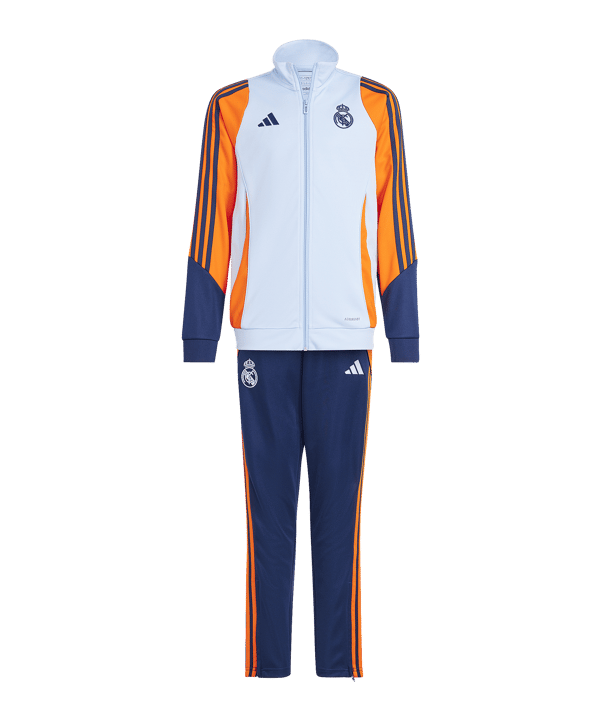 adidas Real Madrid Trainingsanzug Kids Blau - blau