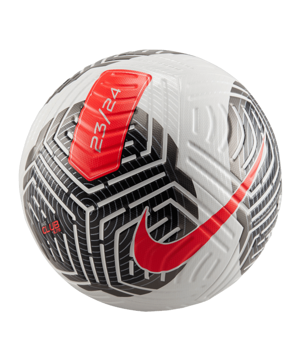 Nike Club Trainingsball Weiss Schwarz Rot F100 - weiss