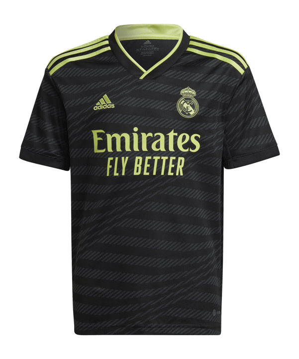 adidas Real Madrid Trikot UCL 2022/2023 Kids Schwarz - schwarz