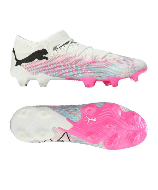 PUMA FUTURE 7 Ultimate Low FG/AG Phenomenal Weiss Schwarz Pink F01 - weiss