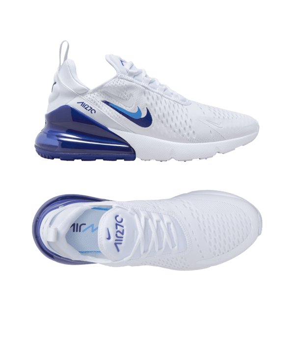 Nike Air Max 270 Weiss Blau F100 - weiss