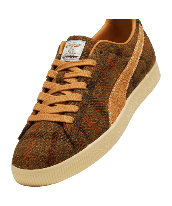 PUMA Clyde Harris Tweed Sneaker Braun F02 - braun