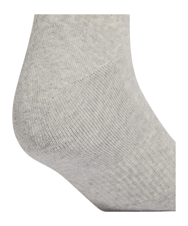 adidas 3 Stripes Mid Cut 3er Pack Socken Grau - grau