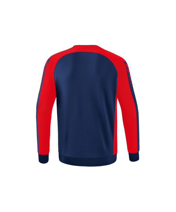 Erima Six Wings Sweatshirt Blau Rot - blau