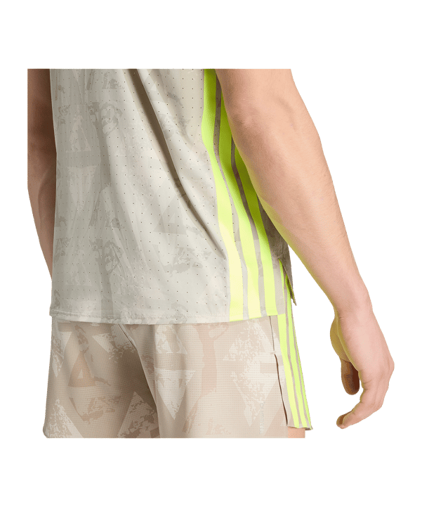 adidas Adizero Labrum Singlet Canottiera Beige - beige