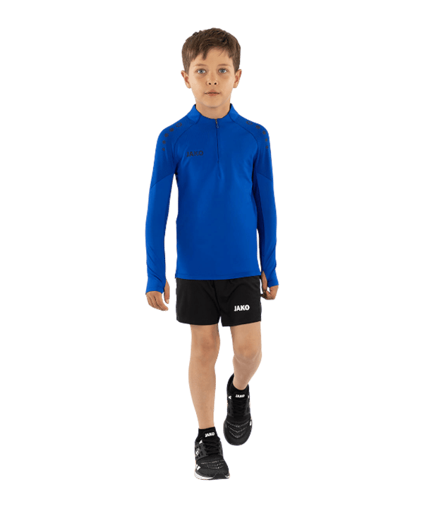 JAKO ZipTop Light Flow Sweatshirt Kids Blauw K400 - blauw