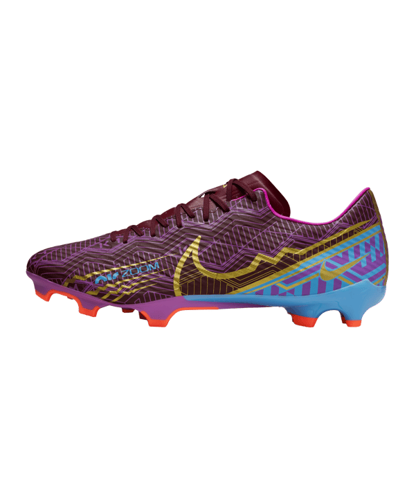 Nike Zoom Vapor XV Academy FG/MG Mbappe Mode 2.0 Rot Gold F694 - lila