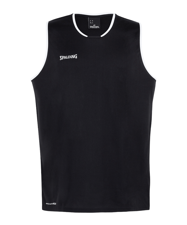 Spalding Move Tank Top Schwarz Weiss F01 - schwarz