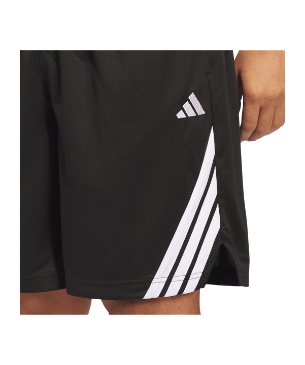 adidas Legends 3 Stripes Short Schwarz
