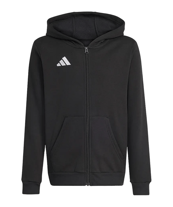 adidas Entrada 26 Kapuzenjacke Kids Schwarz - schwarz