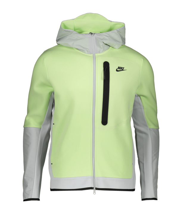 Nike Tech Fleece Kapuzenjacke Grün Grau F383 - gruen