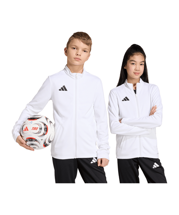 adidas Entrada 26 Trainingsjacke Kids Weiß - weiss