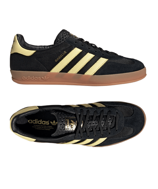 adidas Originals Gazelle Indoor Schwarz Gelb - schwarz