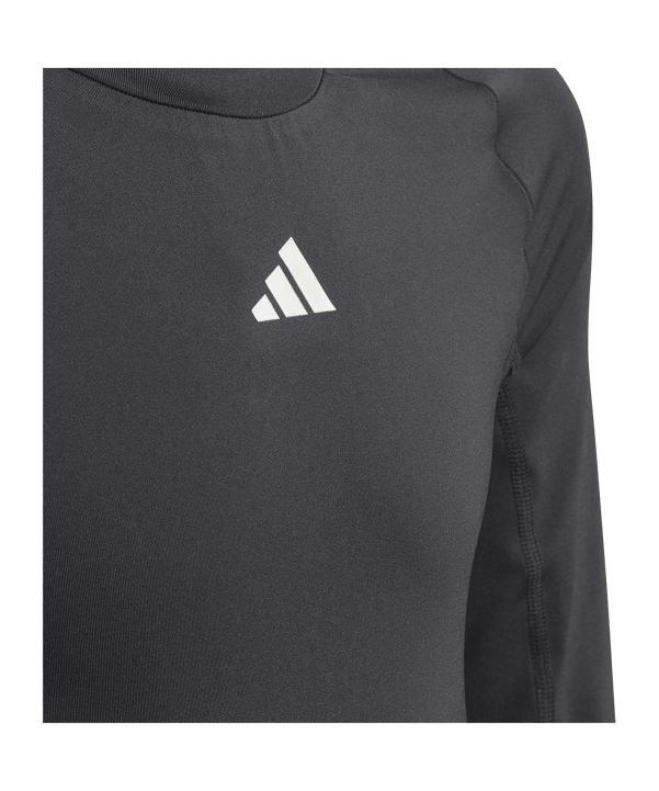 adidas Techfit Underwear Mock Longsleeve Kids Schwarz - schwarz