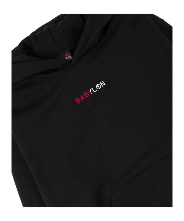 Babylon LA Shop Split Hoody Schwarz - schwarz