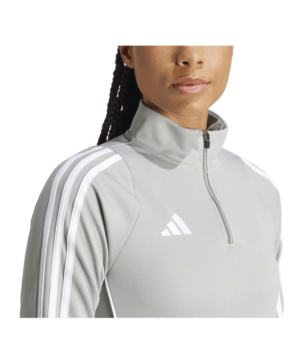 adidas Tiro 24 Trainingstop Damen Grau Weiss - grau