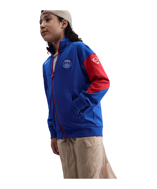 Nike Paris Saint-Germain Präsentationsjacke Kids Blau F405 - blau