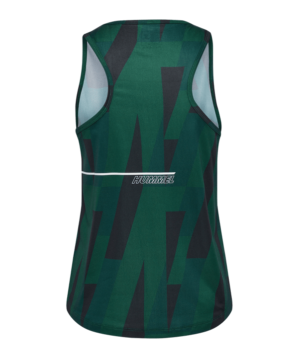 Hummel Court Aop Light Weight Tanktop Damen Grün F6614 - gruen