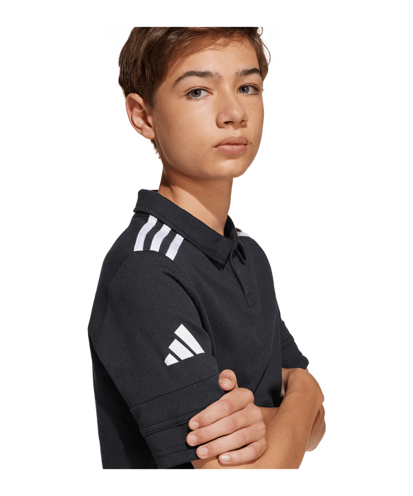 adidas Squadra 25 Competition Polo Kids Schwarz - schwarz