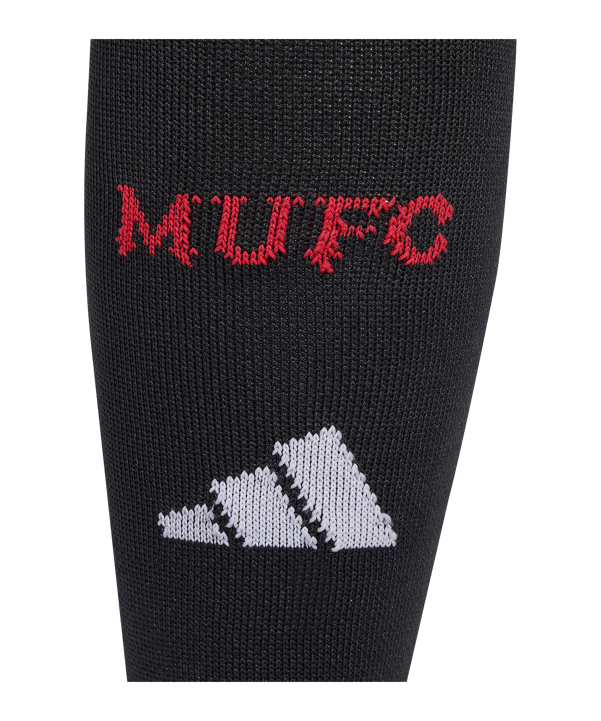 adidas Manchester United Strumpfstutzen Home 2025/2026 Schwarz - schwarz