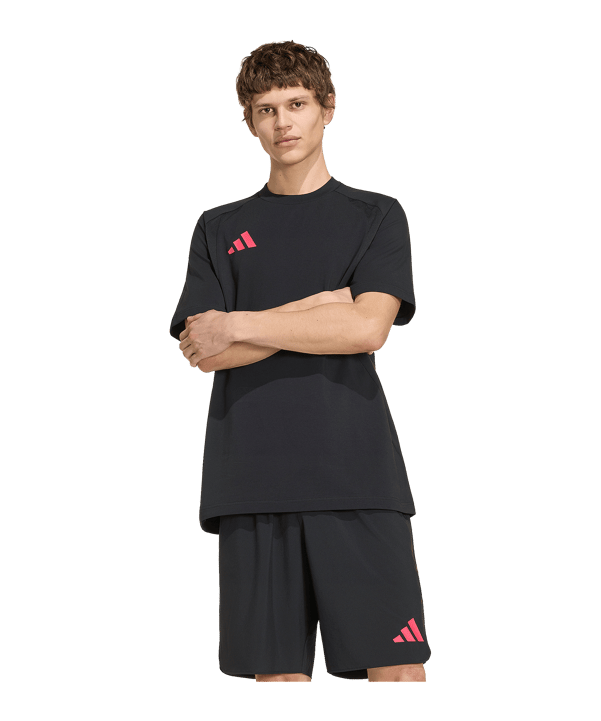 adidas Tiro Travel T-Shirt Schwarz