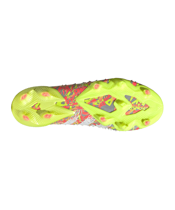 adidas Predator FREAK.1 FG NumbersUp Grau Gelb Rot - grau