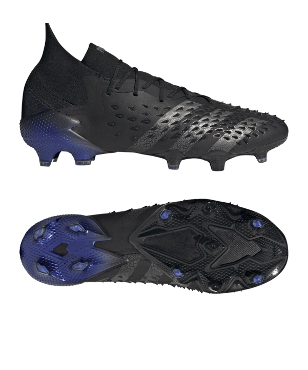 adidas Predator FREAK.1 FG Escapelight Schwarz Blau - schwarz